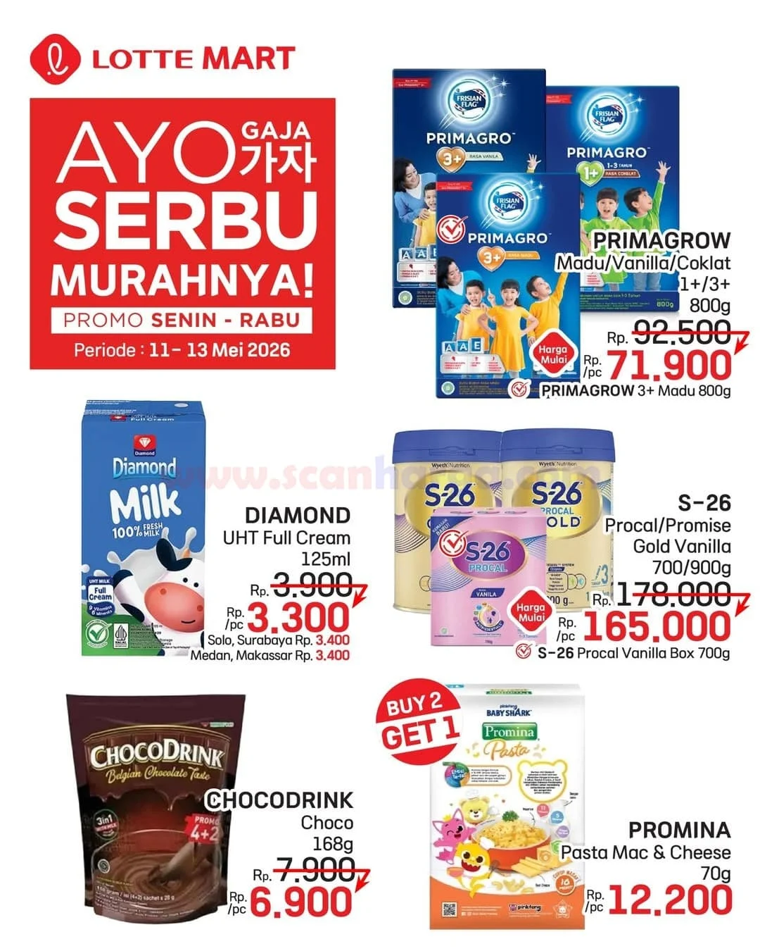 Lottemart Serbu Weekday: Diskon Besar 11-13 Mei 2026