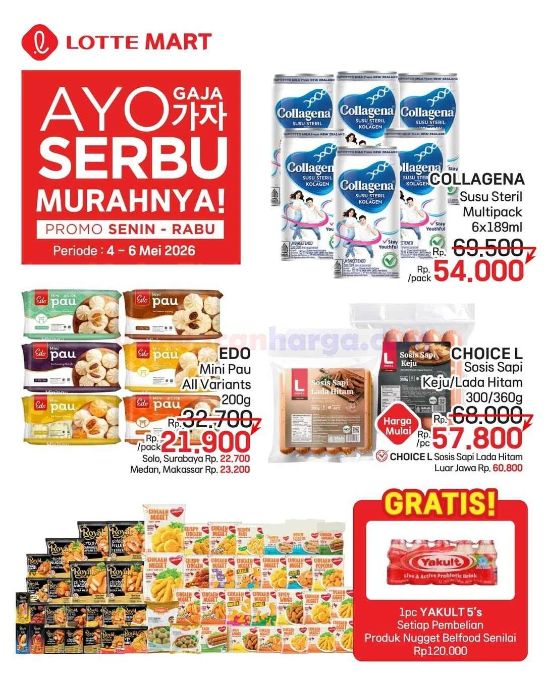 Lottemart Serbu Weekday: Diskon Heboh Senin-Rabu, 4-6 Mei 2026!