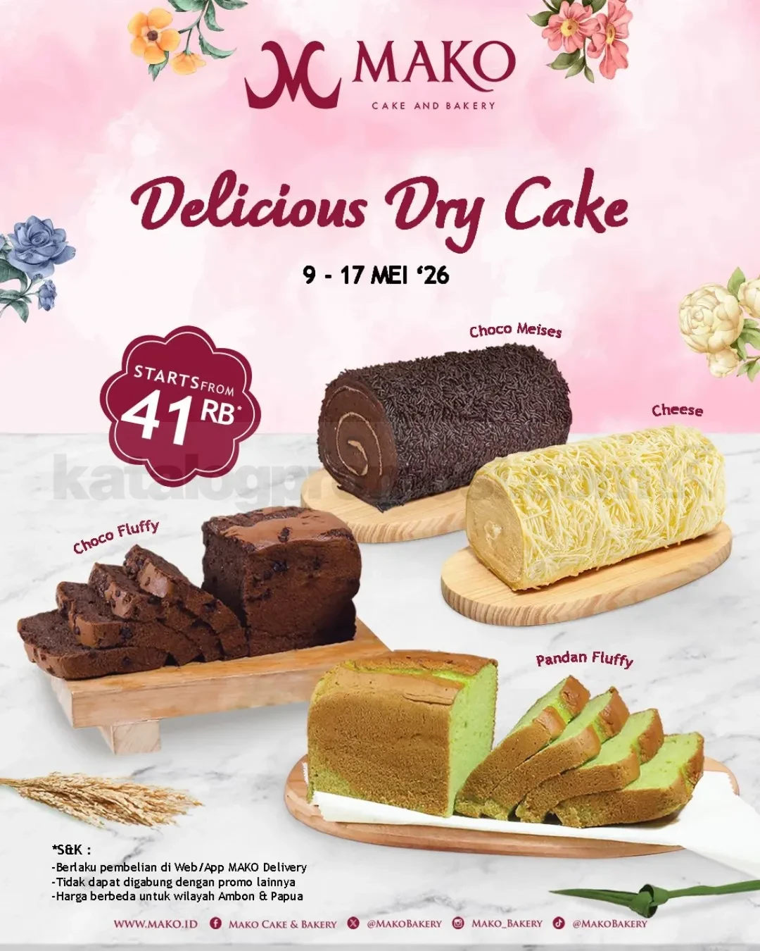 MAKO: Dry Cakes Lezat Mulai Rp 41 Ribu!