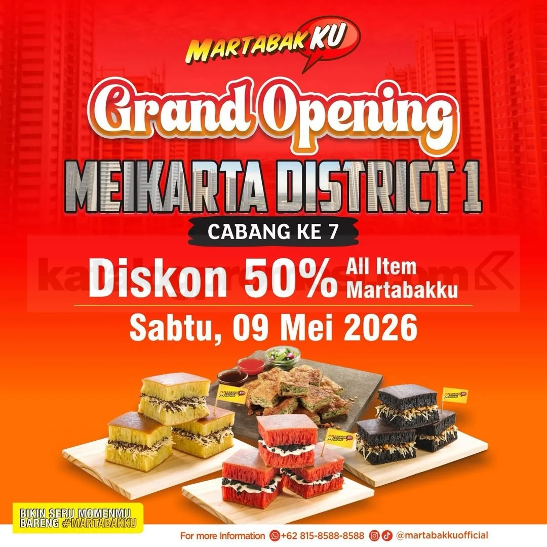 Martabakku Meikarta: Diskon 50% Grand Opening 3 Hari!