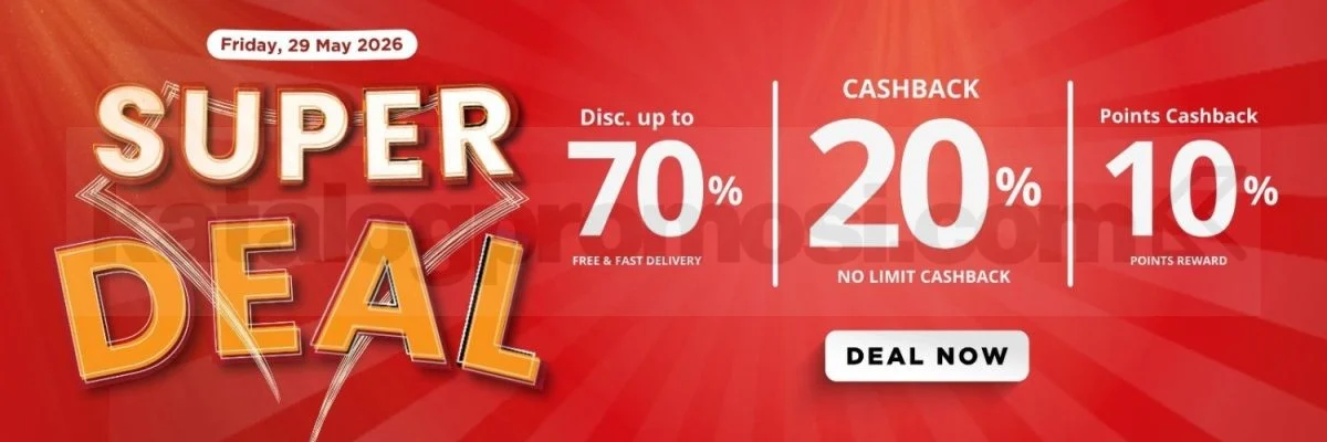 Periplus Super Deal: Diskon 70%, Cashback 20% Tanpa Batas!