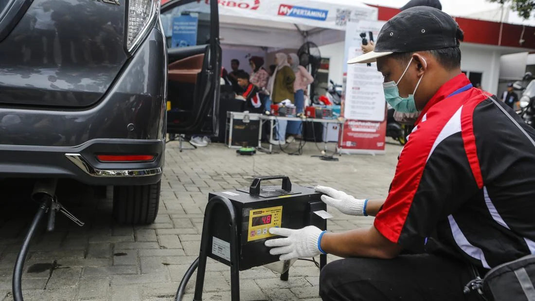 Pertamina Gelar Uji Emisi Gratis untuk Kendaraan di Jakarta