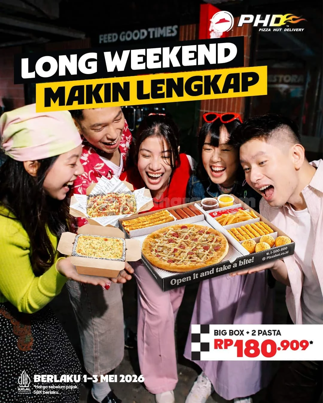 PHD Tawarkan Paket Big Box + 2 Pasta Rp 180 Ribu di Long Weekend