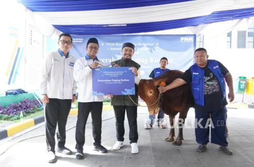 PNM Tebar Kebaikan Idul Adha, Berbagi Berkah Kurban ke Masyarakat