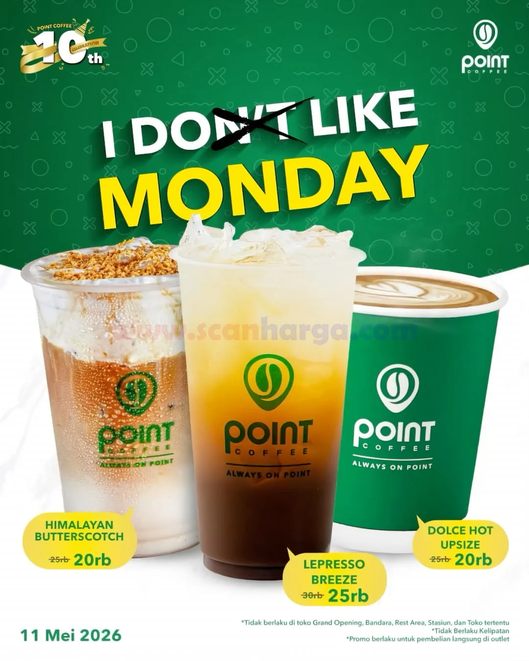 Point Coffee Hadirkan Promo Spesial "I Do Like Monday"