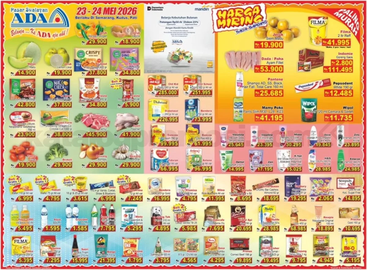 Promo Akhir Pekan ADA Swalayan: Diskon JSM 23-24 Mei 2026