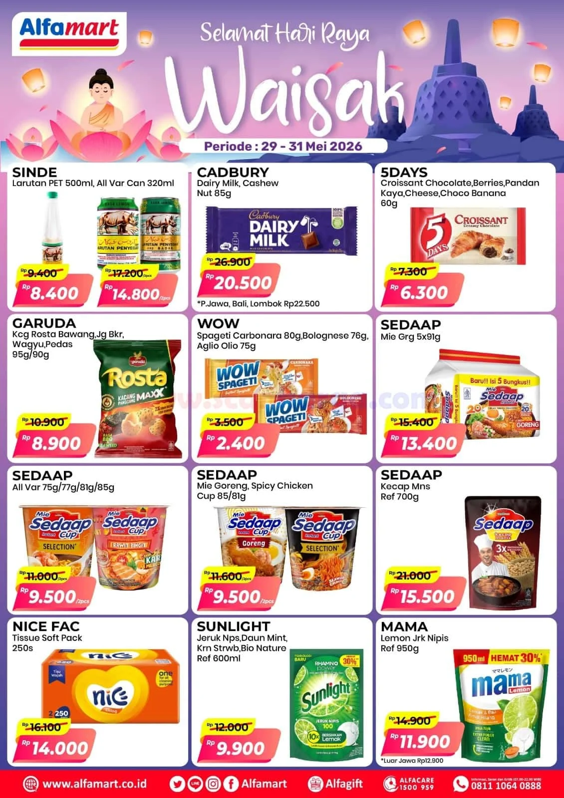 Promo Alfamart Waisak: Belanja Hemat 29-31 Mei 2026