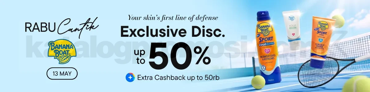 Promo Banana Boat di Blibli: Diskon 50% & Cashback Menanti!
