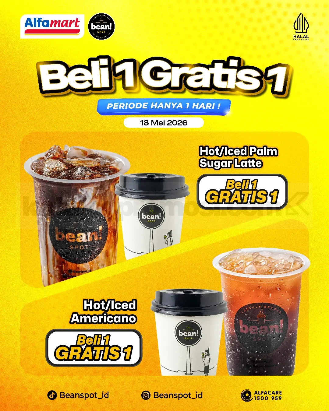 Promo Beanspot B1G1 Kopi Spesial 18 Mei 2026: Nikmati Latte & Americano Hemat