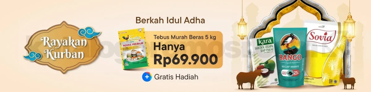 Promo Blibli Idul Adha: Beras Murah & Hadiah Menarik