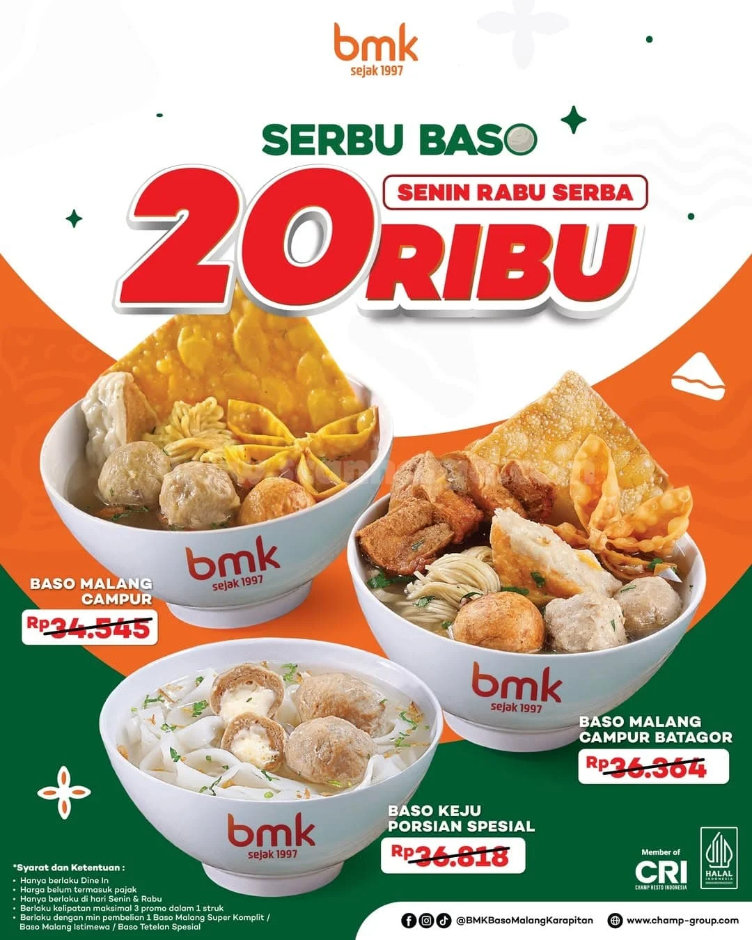 Promo BMK: Nikmati Baso Hemat Rp 20 Ribu Setiap Senin-Rabu