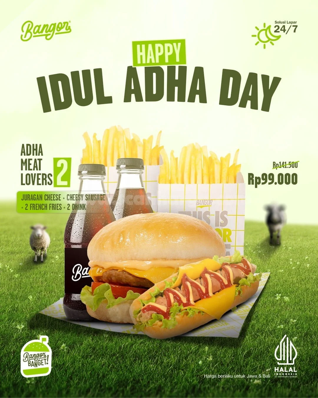 Promo Burger Bangor Idul Adha: Paket Meat Lovers Hemat Mulai Rp45.000