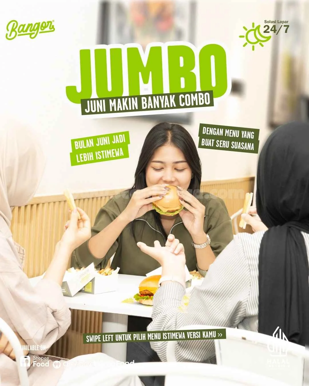 Promo Burger Bangor: Jumbo Combo Hemat Mulai Rp45 Ribu