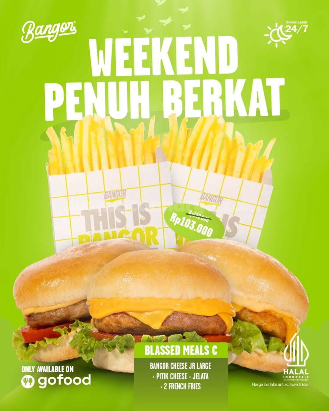 Promo Burger Bangor Weekend: Nikmati Kenikmatan Mulai Rp 45.000!