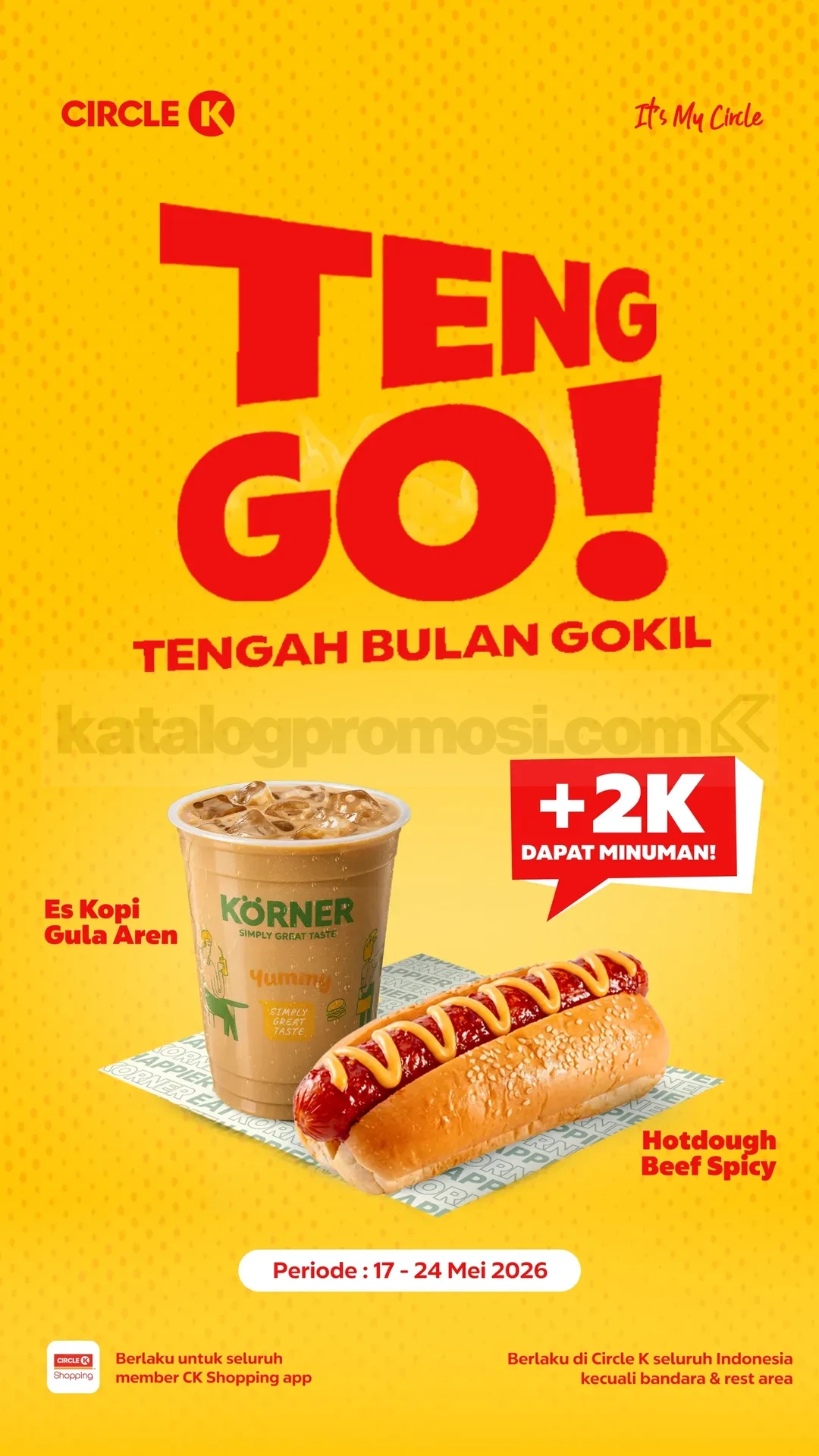 Promo Circle K TENG GO! Nikmati Kopi Gula Aren Rp 2.000