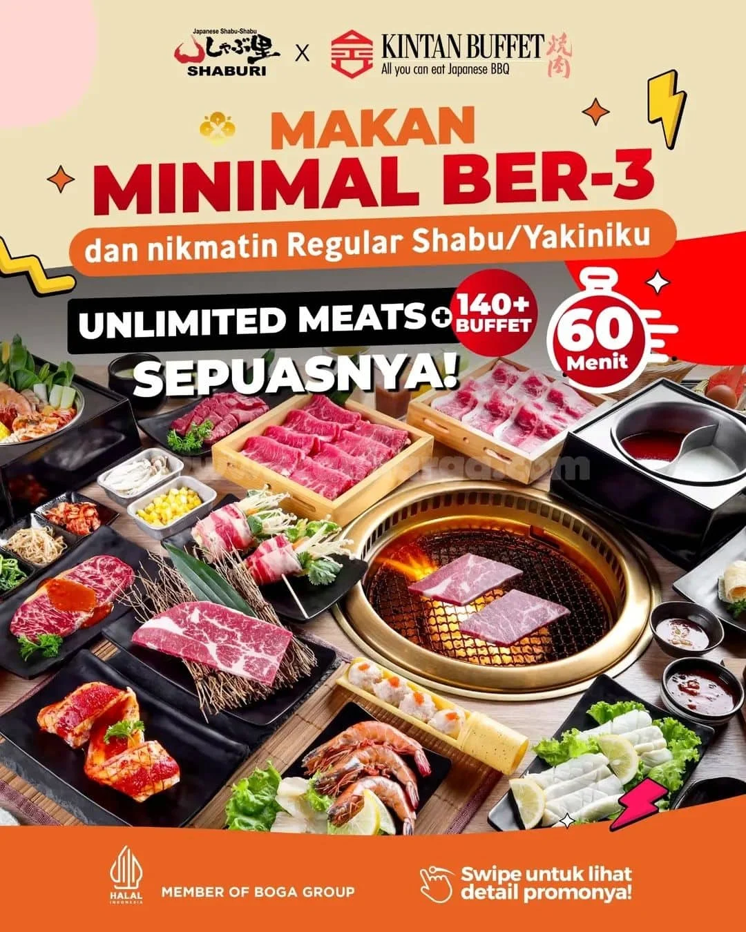 Promo Crazy AYCE Shaburi & Kintan Buffet Rp 150 Ribu