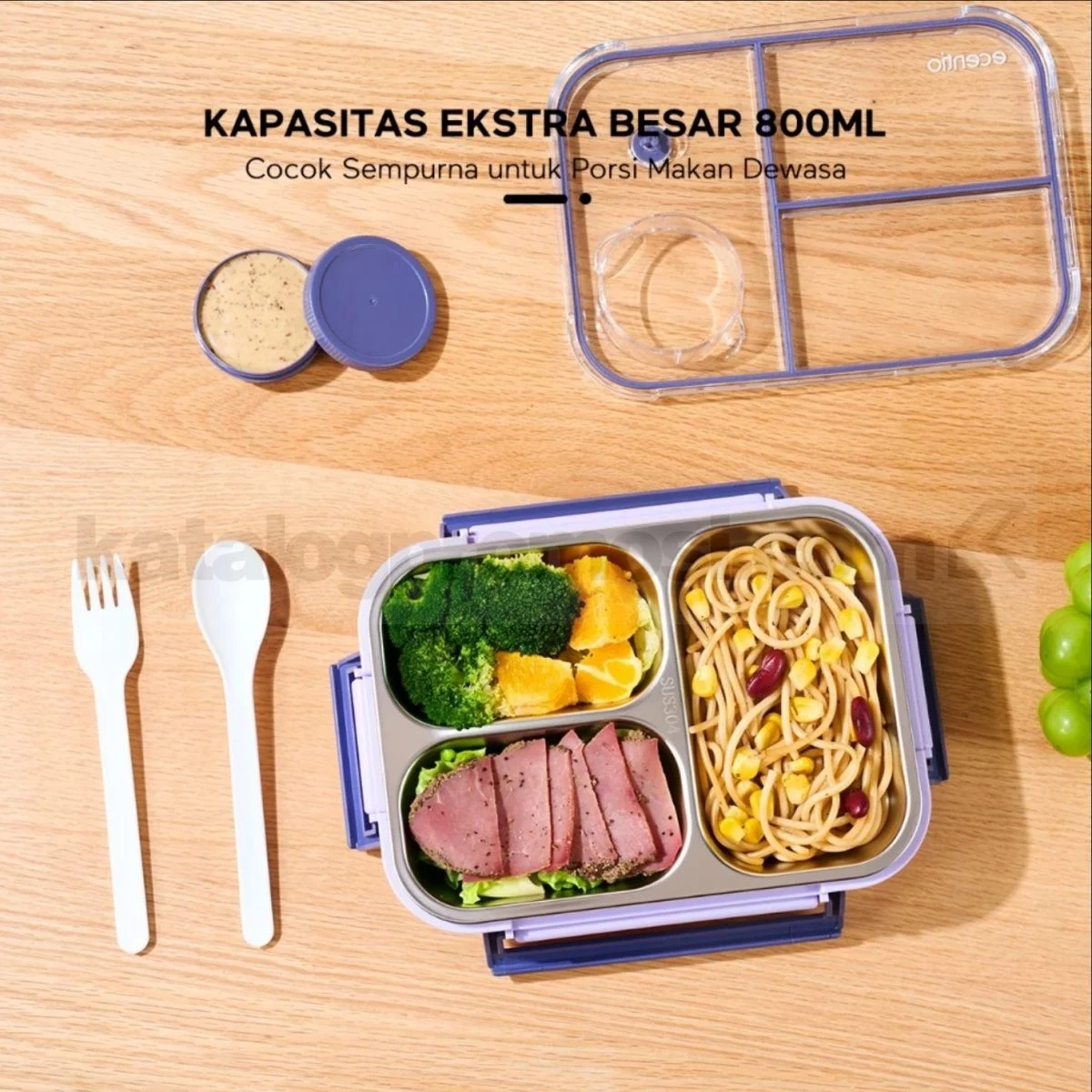 Promo Ecentio Lunch Box 800ml: Diskon 32% & Bonus Menarik!