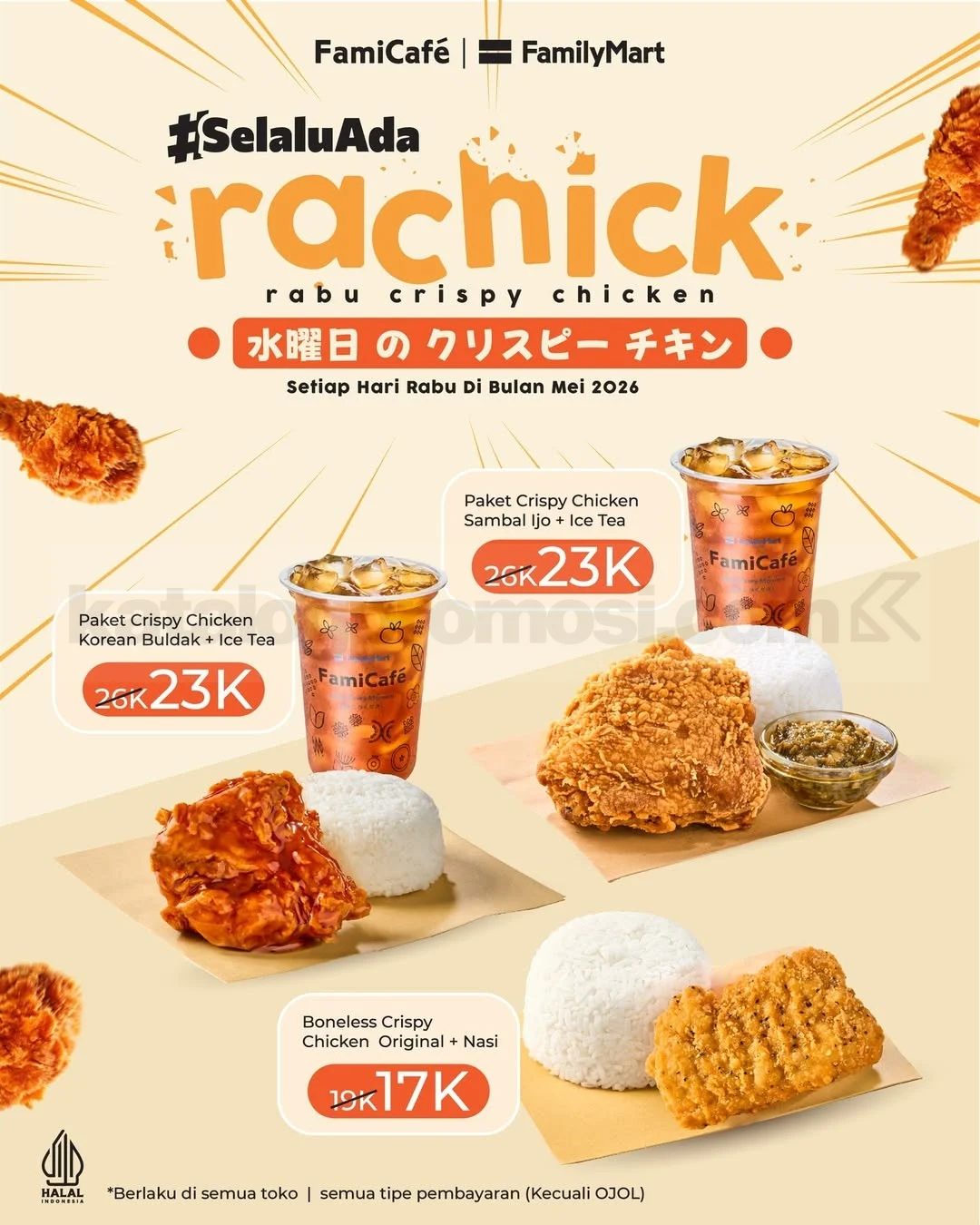 Promo FamilyMart RACHICK: Ayam Crispy Hemat Tiap Rabu Mei 2026