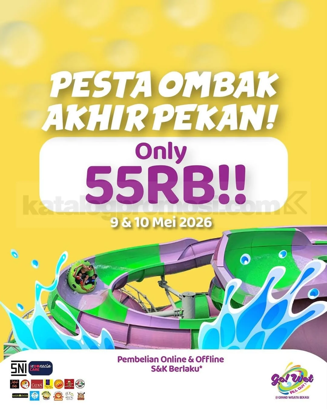 Promo Go! Wet: Main Air Seharian Rp 55 Ribu Akhir Pekan Mei 2026