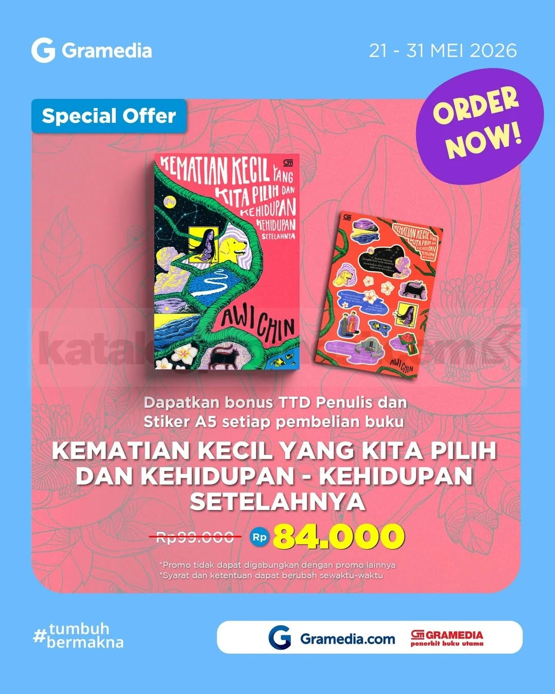 Promo Gramedia: Kematian Kecil Rp 84.000, Bonus TTD Penulis!