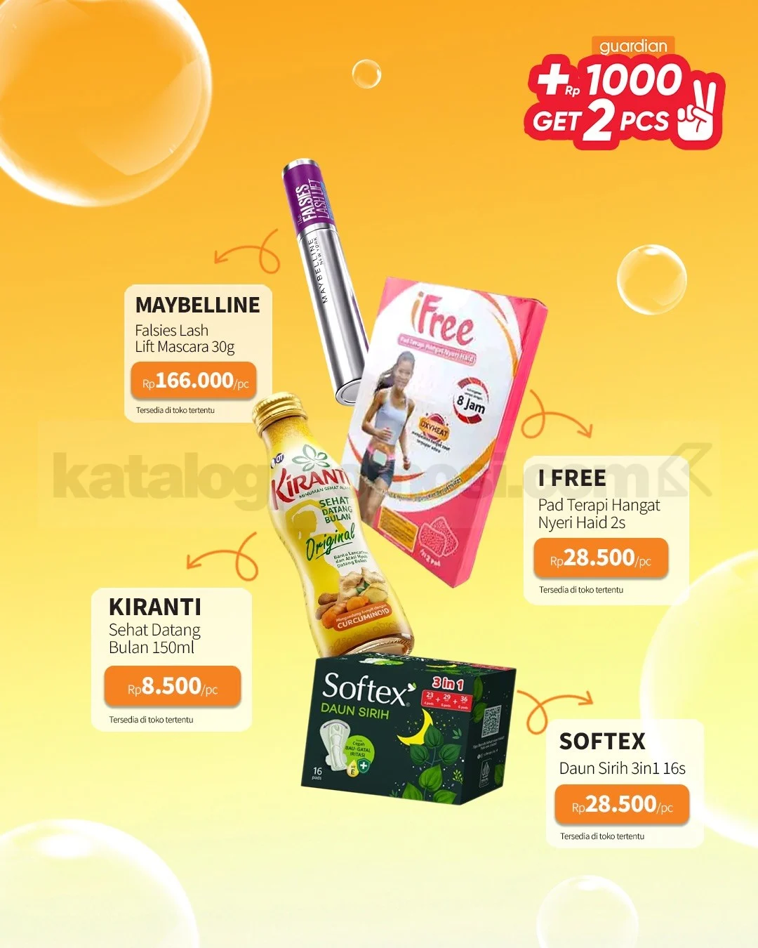 Promo Guardian: Tambah Rp1.000, Dapatkan 2 Produk Unggulan!
