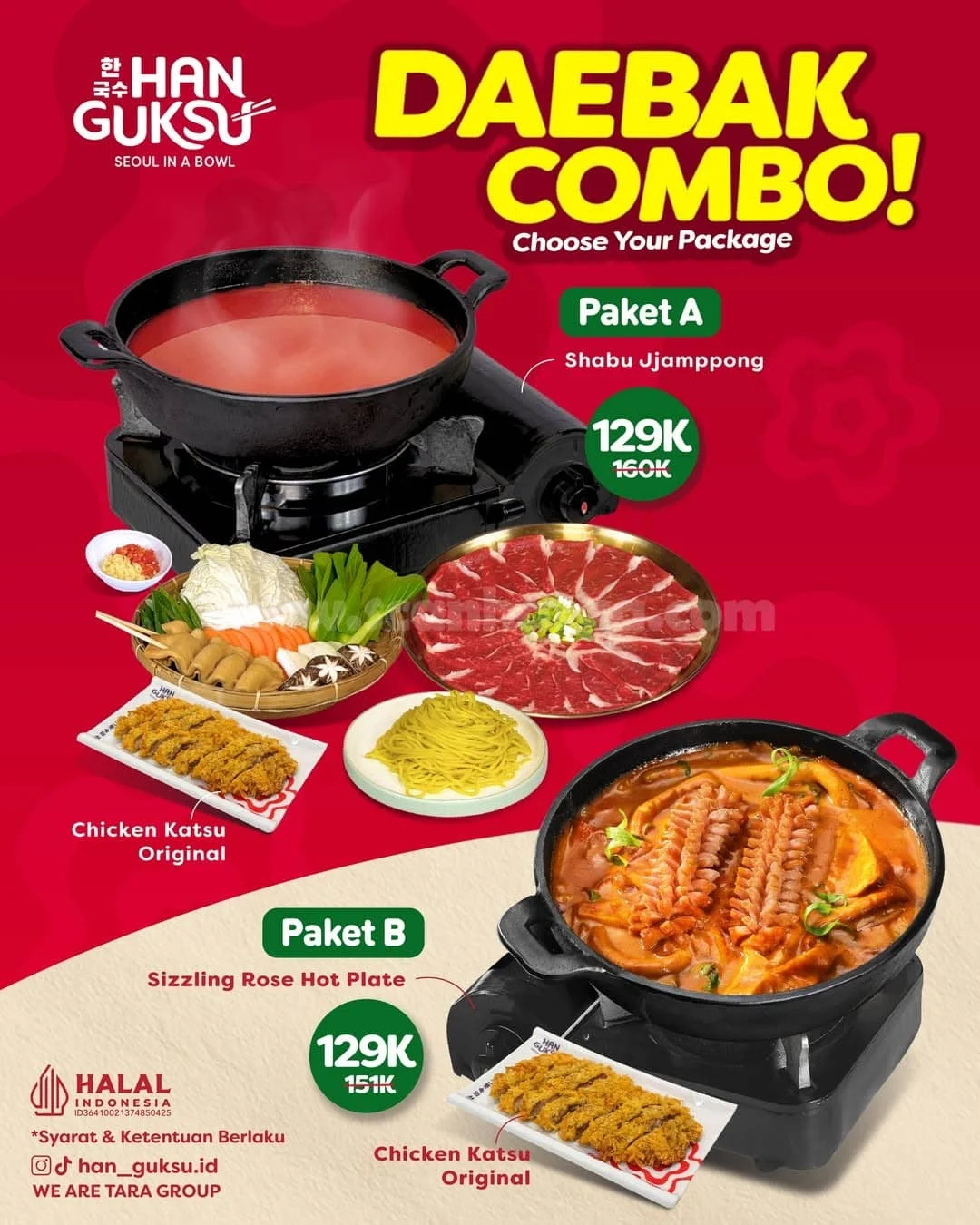 Promo Han Guksu: Daebak Combo Spesial Hanya Rp 129.000!
