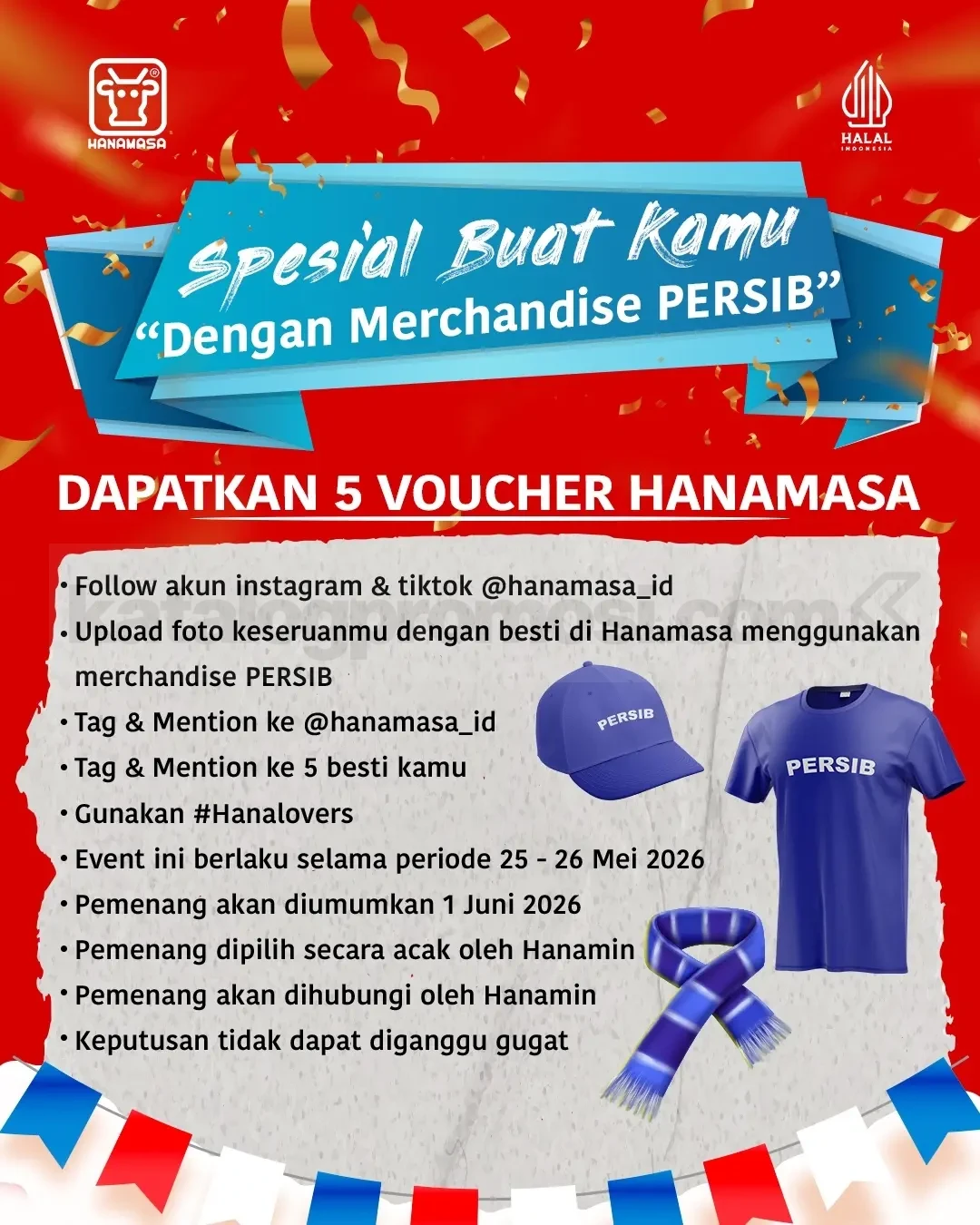 Promo Hanamasa Dago: AYCE Spesial Fans Persib Rp178 Ribu!