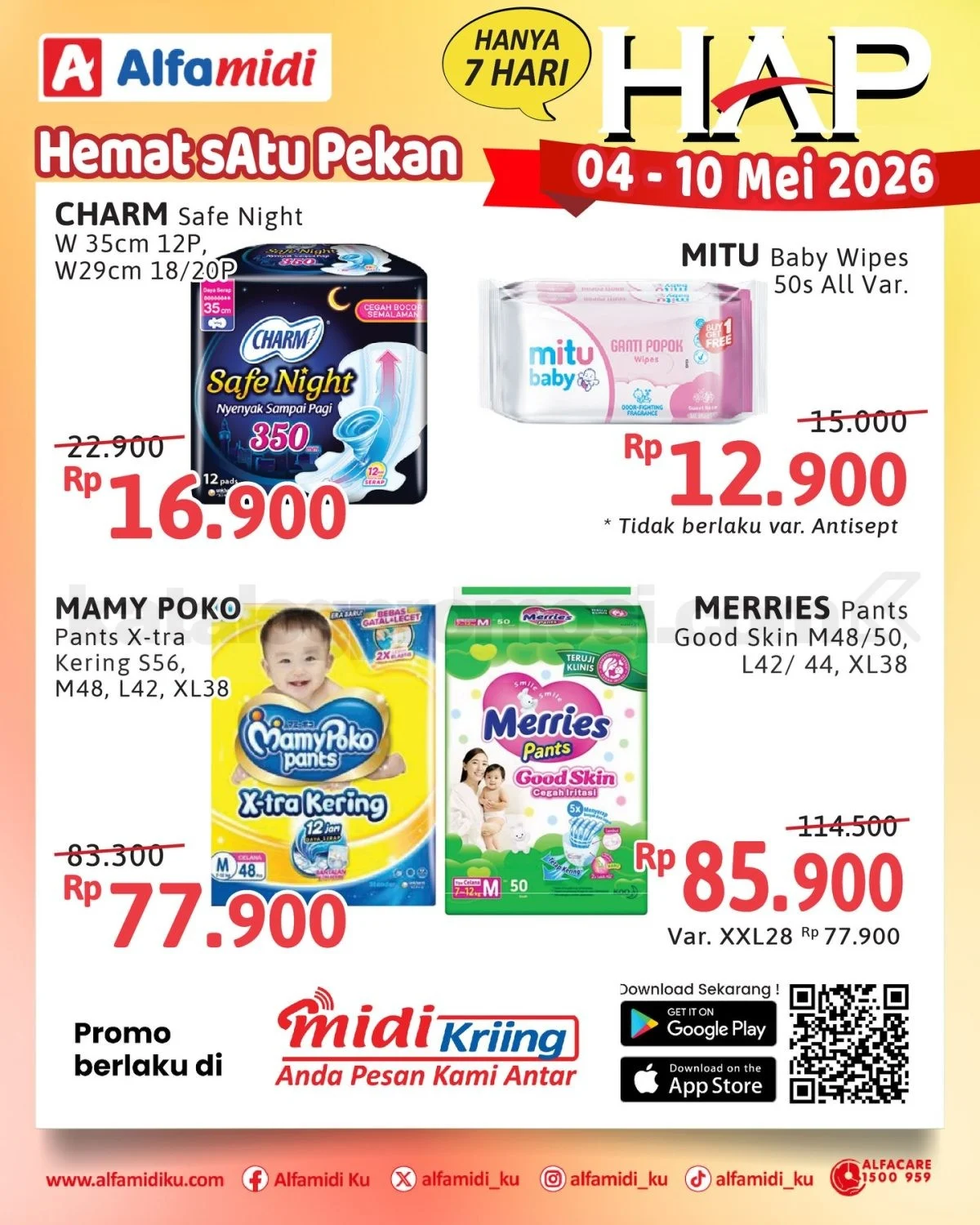 Promo HAP Alfamidi: Hemat Seminggu 4-10 Mei 2026