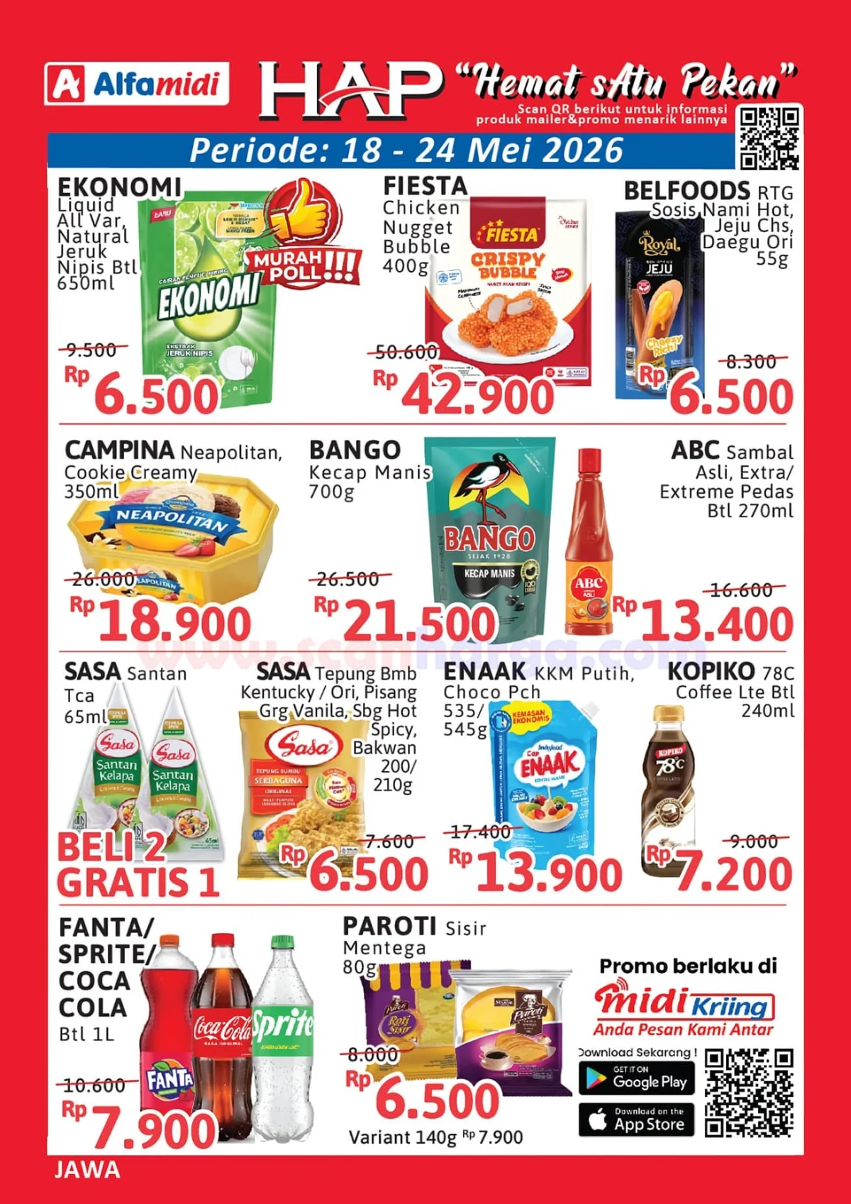 Promo HAP Alfamidi Weekday 18-24 Mei 2026: Hemat Kebutuhan Harian Anda