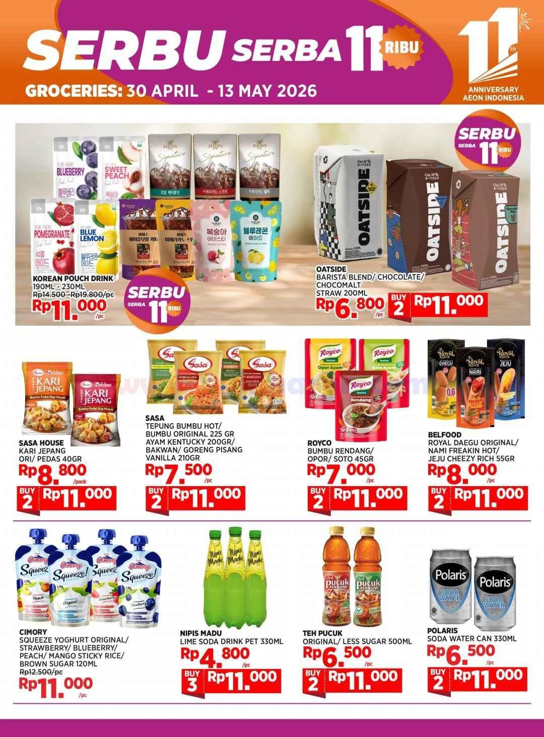 Promo Heboh AEON Anniversary: Serbu Produk Pilihan Hanya Rp 11.000!