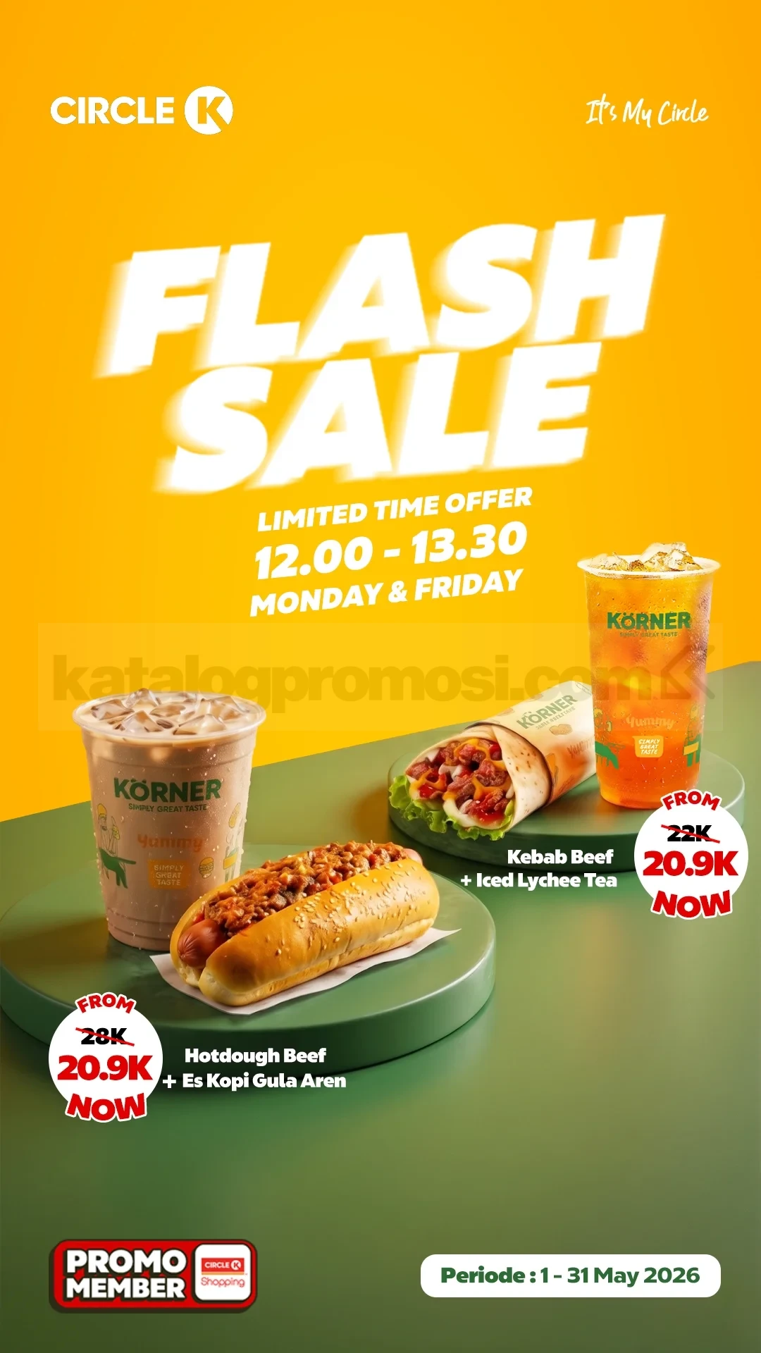 Promo Hemat Circle K: Kebab & Hotdough Rp 20.900!