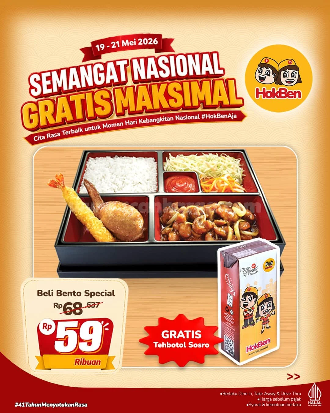 Promo HokBen: Rayakan Kebangkitan Nasional dengan Paket Hemat Rp 41.000