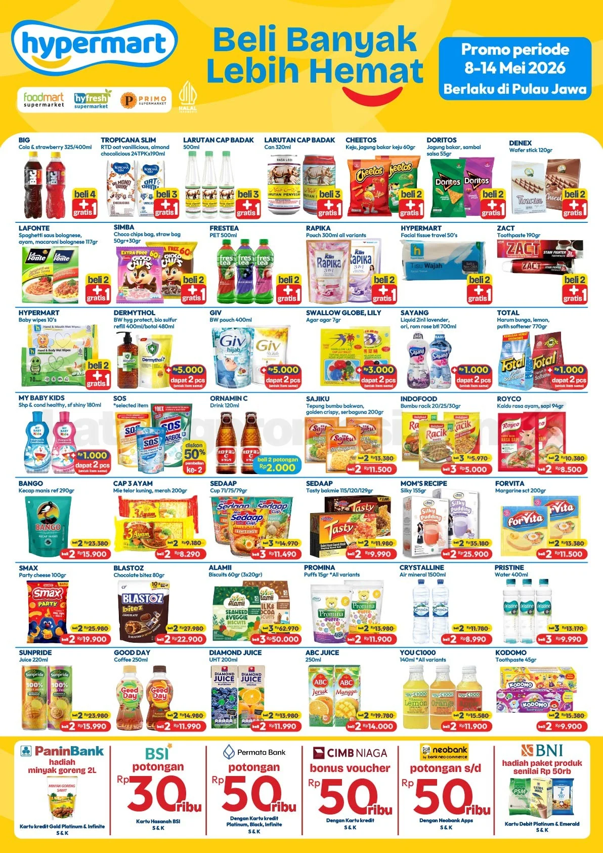 Promo Hypermart Weekday 11-14 Mei 2026: Banjir Diskon Kebutuhan Harian!