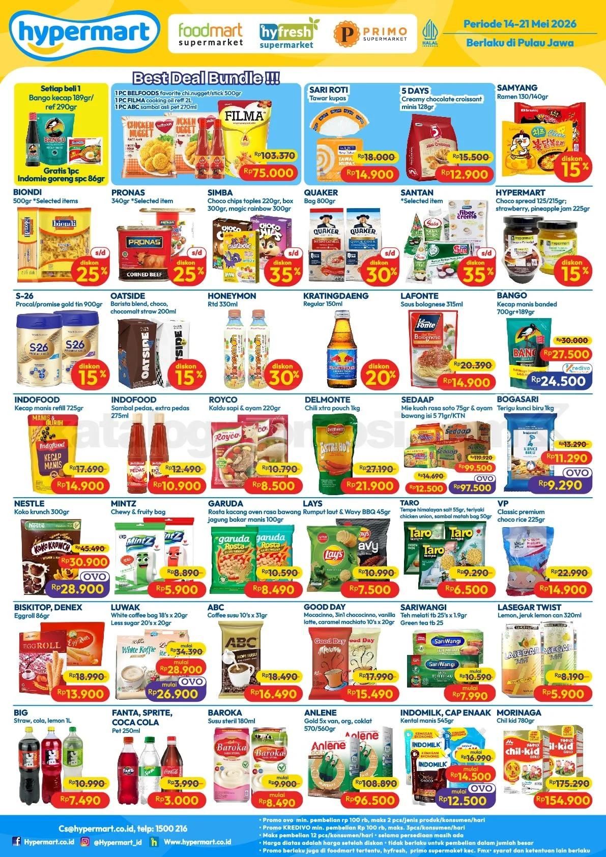 Promo Hypermart Weekday 18-21 Mei 2026: Belanja Hemat Kebutuhan Harian