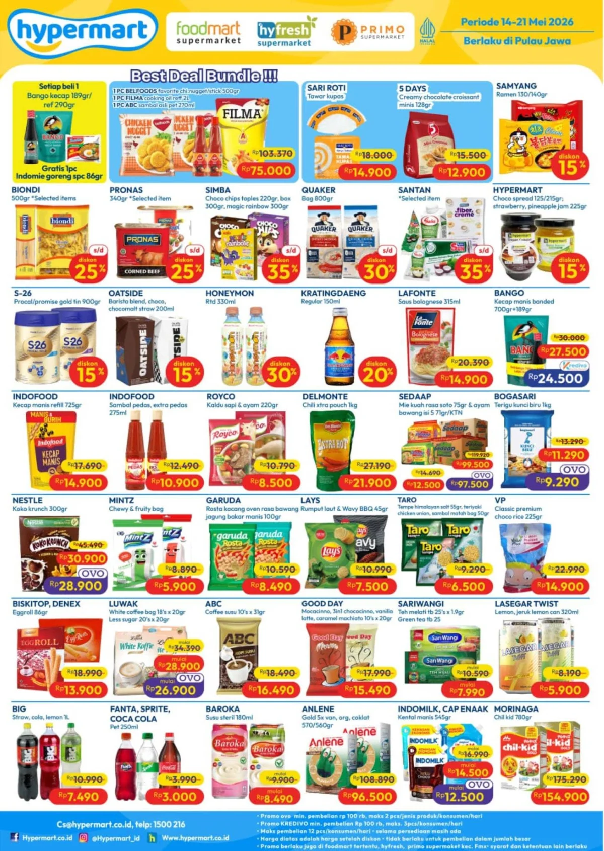 Promo Hypermart Weekday: Diskon Heboh 14-21 Mei 2026!