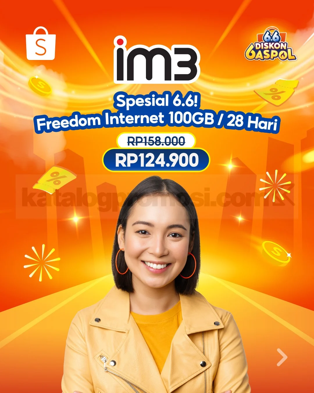 Promo IM3 Shopee: 100GB Hanya Rp124.900 di Awal Juni