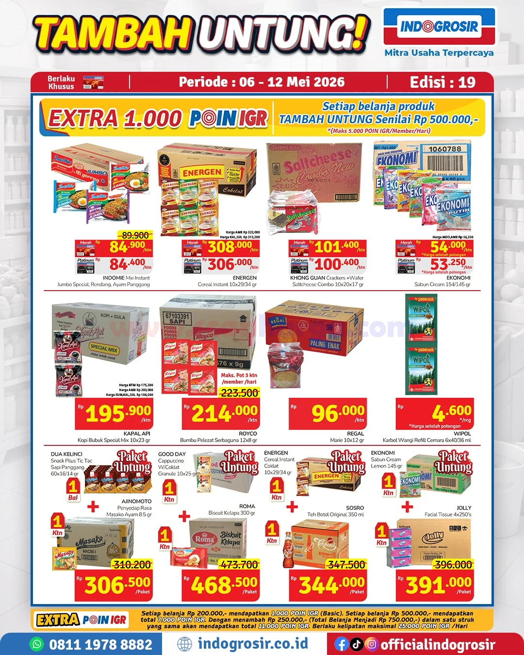 Promo Indogrosir Tambah Untung: Raih Keuntungan Lebih 6-12 Mei 2026