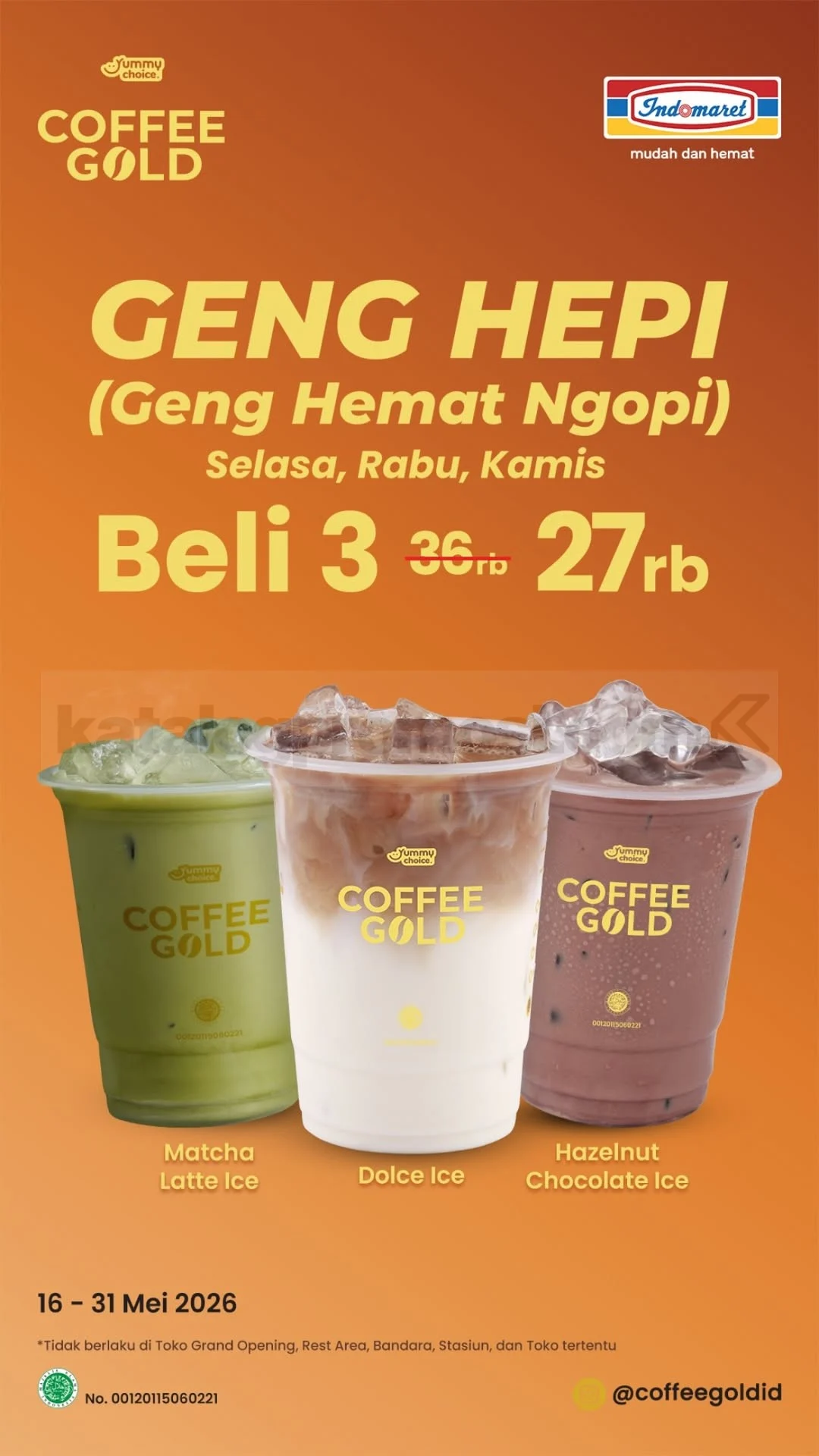 Promo Indomaret: 3 Kopi Spesial Hanya Rp 27.000!