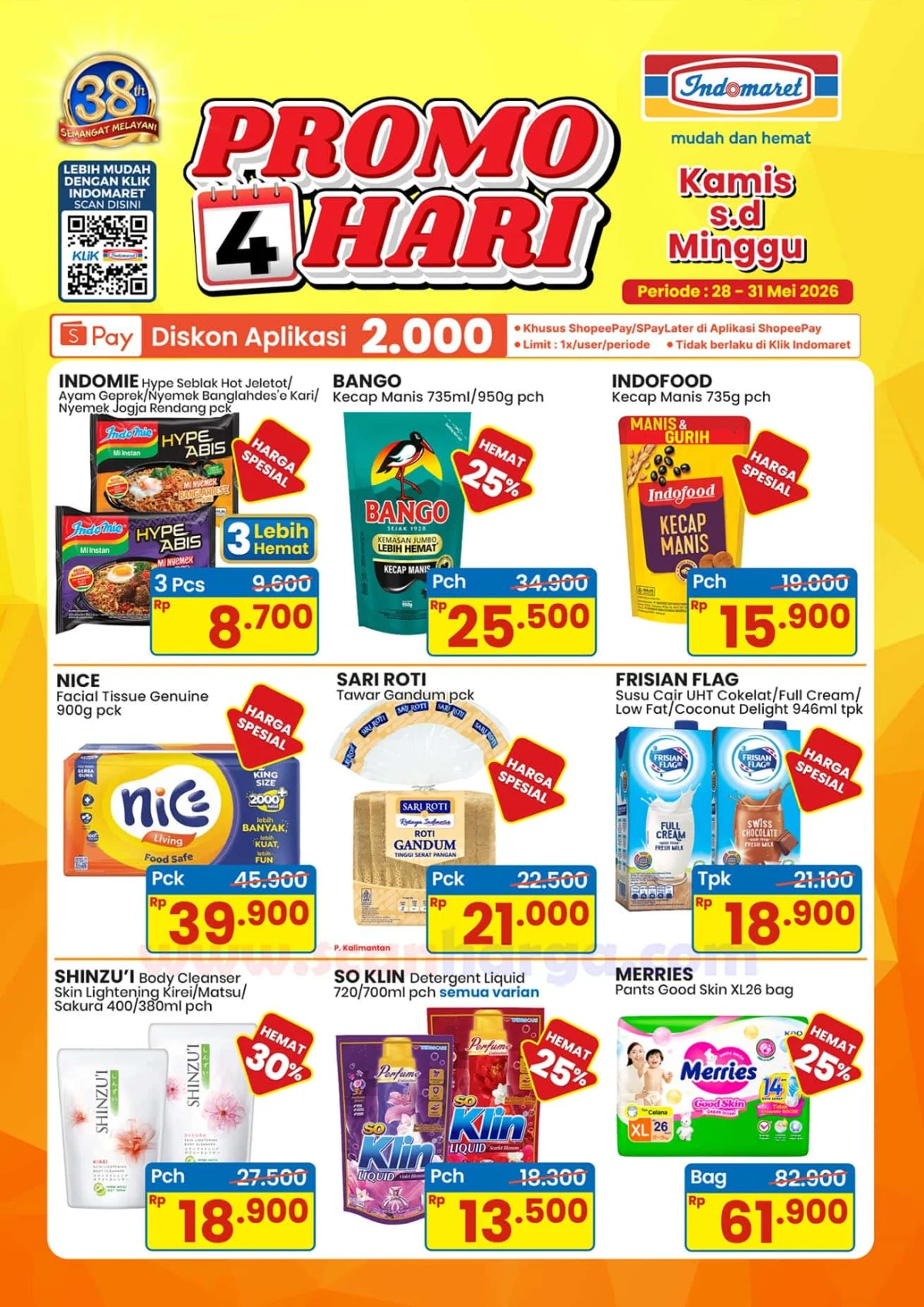 Promo Indomaret 4 Hari: Diskon Heboh 28-31 Mei 2026!