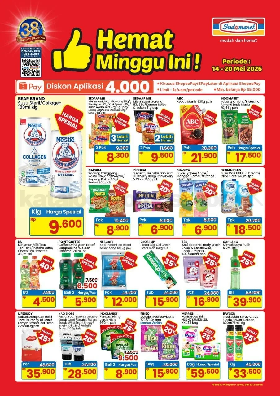 Promo Indomaret Hemat 14-20 Mei 2026: Belanja Murah Kebutuhan Harian