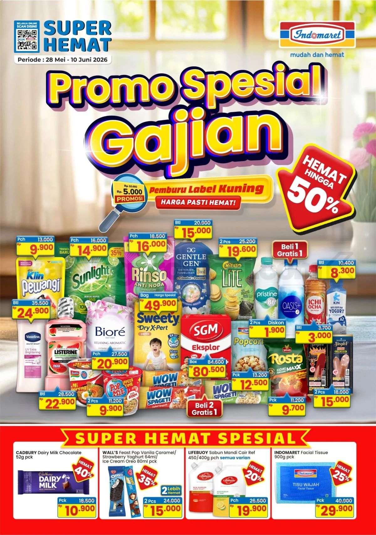 Promo Indomaret: Hemat Belanja 28 Mei - 10 Juni 2026