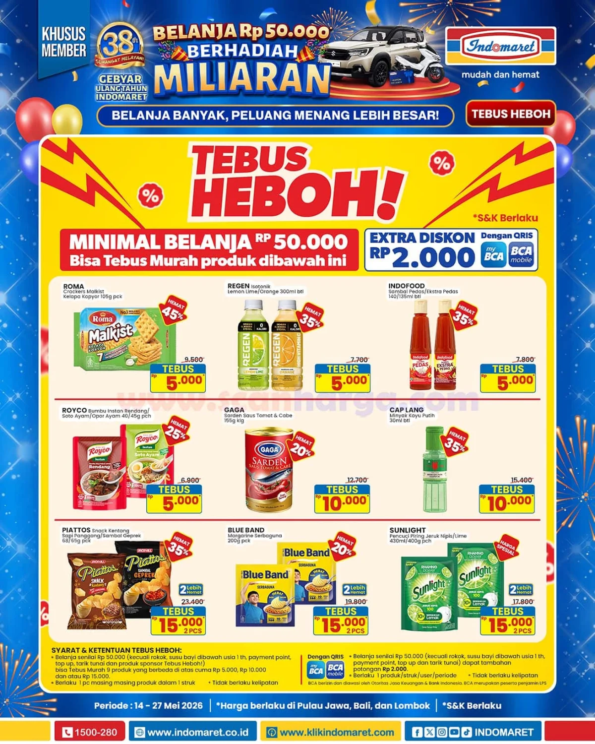 Promo Indomaret: Tebus Murah Produk Heboh 14-27 Mei 2026
