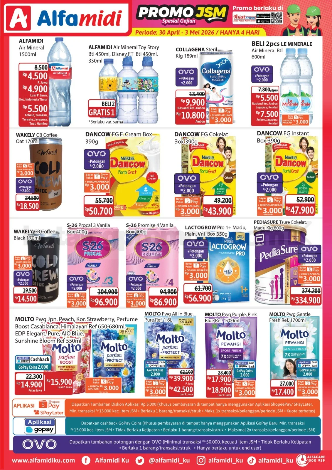 Promo JSM Alfamidi 30 April - 03 Mei 2026: Belanja Hemat Akhir Pekan!
