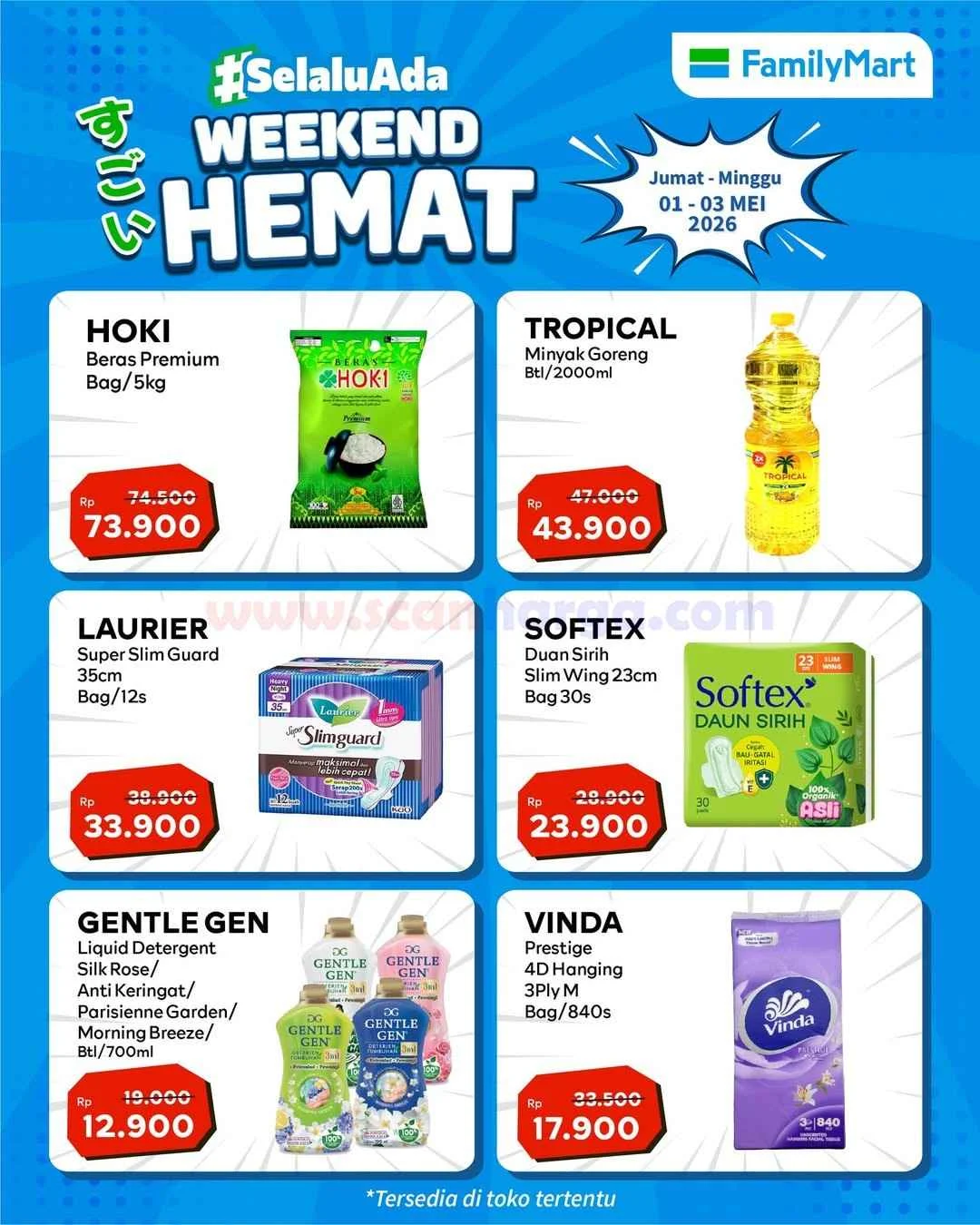 Promo JSM FamilyMart Weekend 1-3 Mei 2026: Belanja Hemat Akhir Pekan!