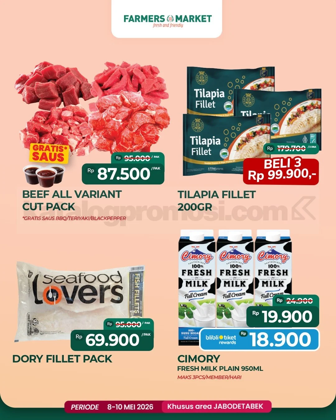 Promo JSM Farmers Market: Belanja Hemat Weekend 8-10 Mei 2026