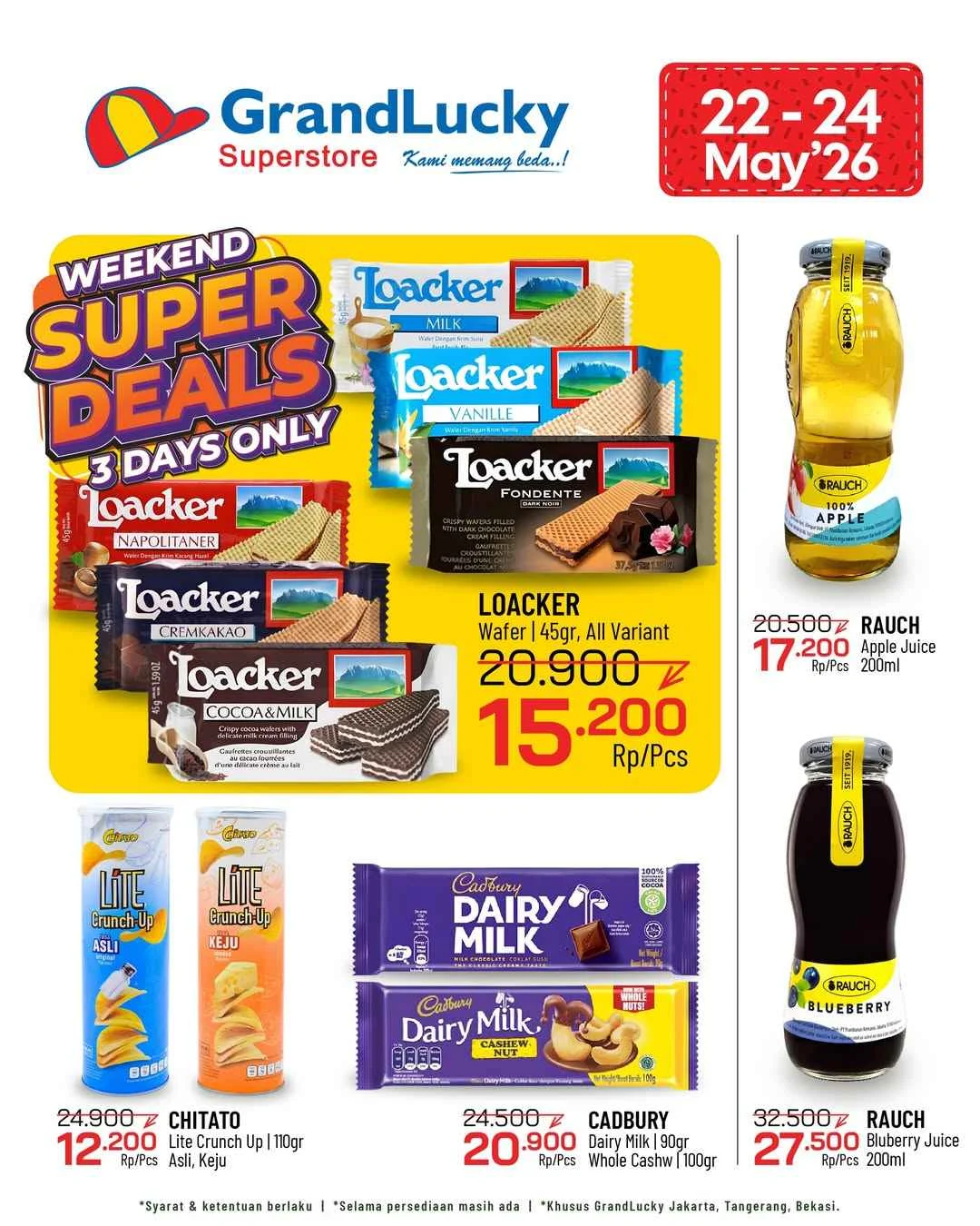 Promo JSM GrandLucky 22-24 Mei 2026: Belanja Hemat Akhir Pekan