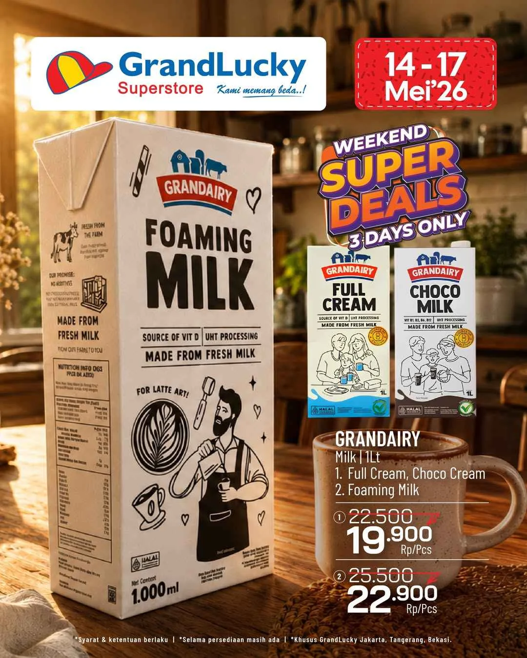 Promo JSM GrandLucky: Diskon Akhir Pekan 14-17 Mei 2026