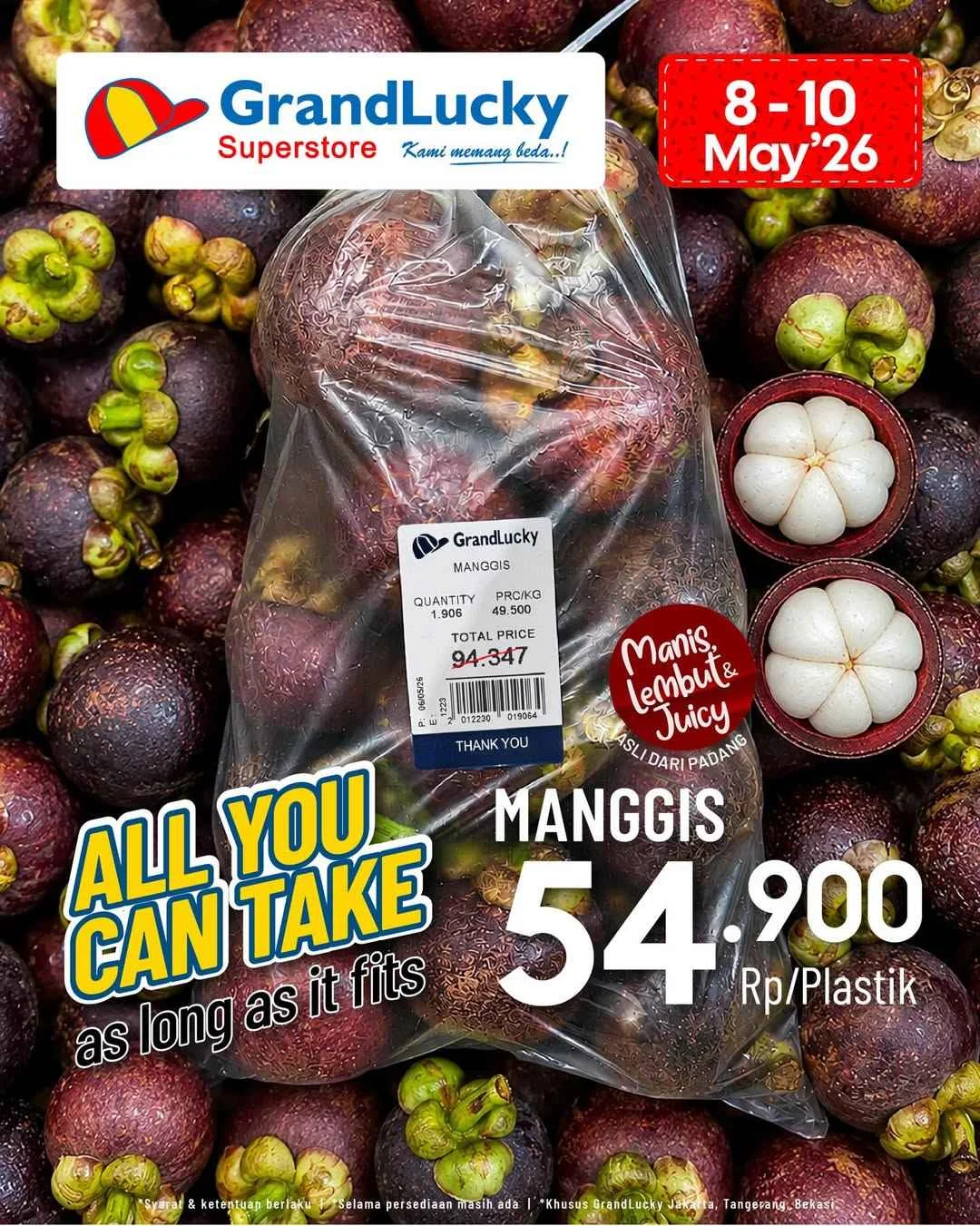 Promo JSM GrandLucky: Diskon Akhir Pekan 8-10 Mei 2026!