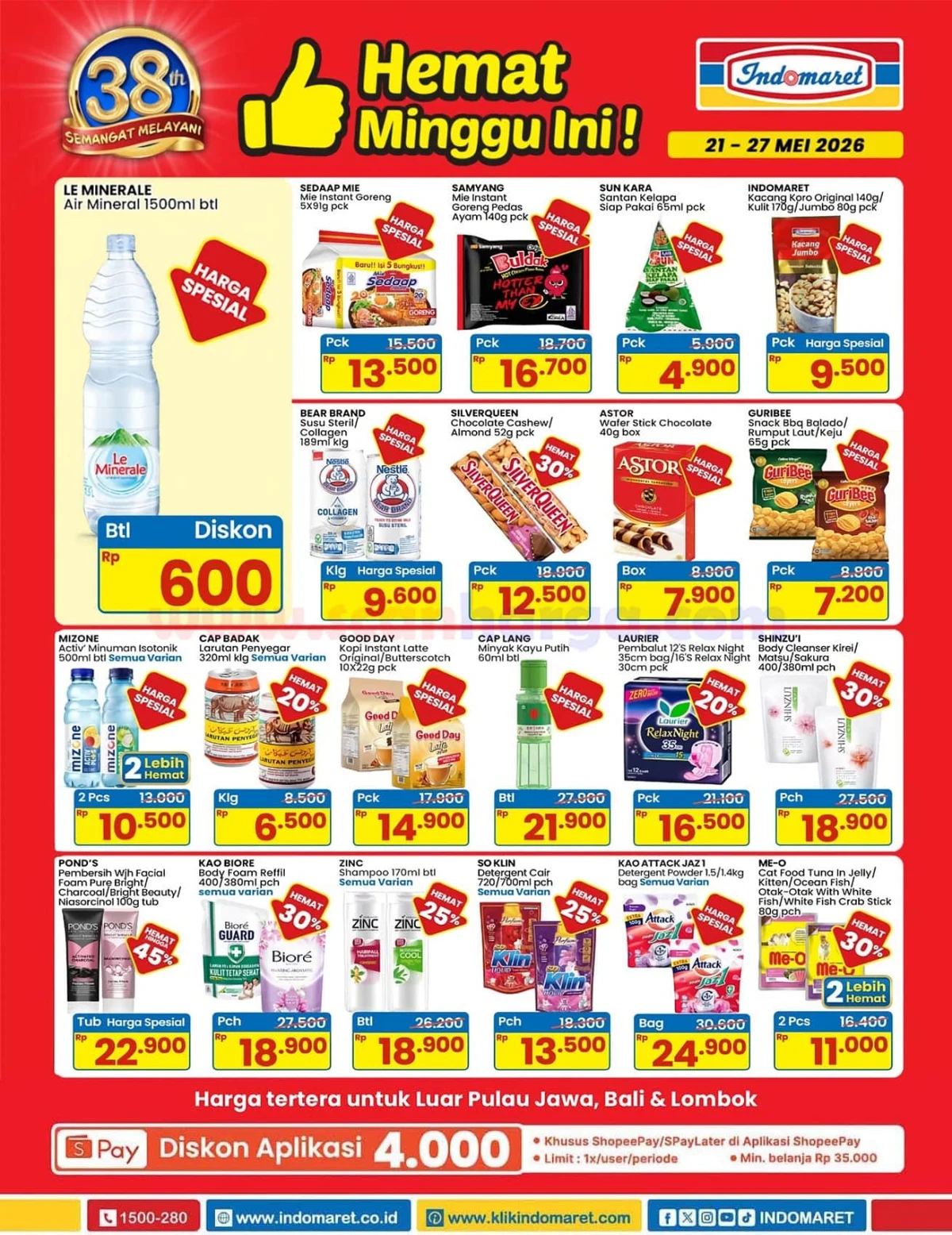 Promo JSM Indomaret 21-27 Mei 2026: Banjir Diskon Kebutuhan Harian