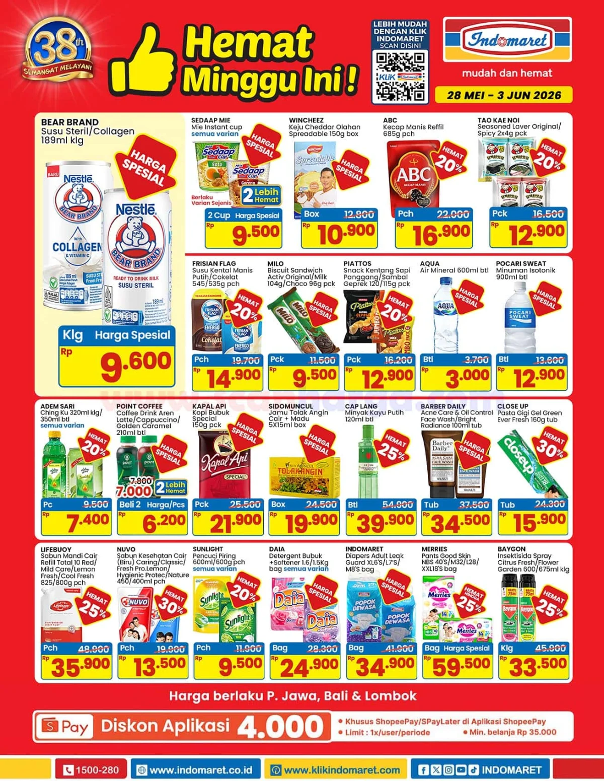 Promo JSM Indomaret: Banjir Diskon Kebutuhan Rumah Tangga 29 Mei - 3 Juni 2026